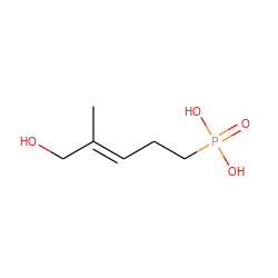 C/C(=C\CCP(=O)(O)O)CO ZINC000034050077