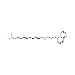 C/C(=C\COCCCc1cccc2ccccc12)CC/C=C(\C)CCCN(C)C ZINC000028899190