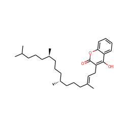 C/C(=C\Cc1c(O)c2ccccc2oc1=O)CCC[C@H](C)CCC[C@H](C)CCCC(C)C ZINC000118585861