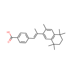 C/C(=C\c1ccc(C(=O)O)cc1)c1cc2c(cc1C)C(C)(C)CCC2(C)C ZINC000006070388