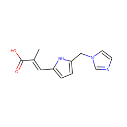 C/C(=C\c1ccc(Cn2ccnc2)[nH]1)C(=O)O ZINC000027989840