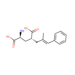 C/C(=C\c1ccccc1)C[C@H](C[C@H](N)C(=O)O)C(=O)O ZINC000013808479