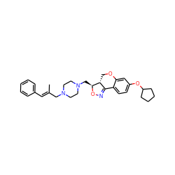 C/C(=C\c1ccccc1)CN1CCN(C[C@@H]2ON=C3c4ccc(OC5CCCC5)cc4OC[C@H]32)CC1 ZINC000022933290