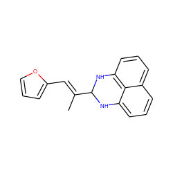 C/C(=C\c1ccco1)C1Nc2cccc3cccc(c23)N1 ZINC000005129873