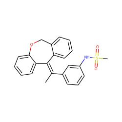 C/C(=C1/c2ccccc2COc2ccccc21)c1cccc(NS(C)(=O)=O)c1 ZINC000103264135