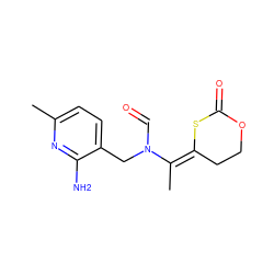 C/C(=C1\CCOC(=O)S1)N(C=O)Cc1ccc(C)nc1N ZINC000028976198