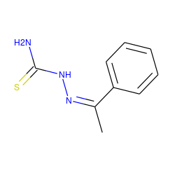 C/C(=N/NC(N)=S)c1ccccc1 ZINC000005548948