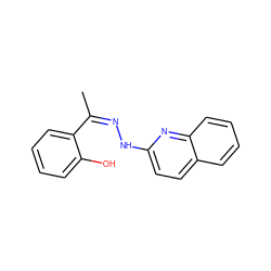 C/C(=N/Nc1ccc2ccccc2n1)c1ccccc1O ZINC000084459882