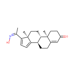 C/C(=N/O)C1=CC=C2[C@@H]3CCC4=CC(=O)CC[C@]4(C)[C@H]3CC[C@]12C ZINC000013510632