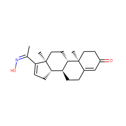 C/C(=N/O)C1=CC[C@H]2[C@@H]3CCC4=CC(=O)CC[C@]4(C)[C@H]3CC[C@]12C ZINC000118930270