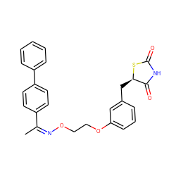 C/C(=N/OCCOc1cccc(C[C@H]2SC(=O)NC2=O)c1)c1ccc(-c2ccccc2)cc1 ZINC000473128607