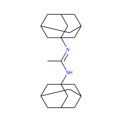 C/C(=N\C12CC3CC(CC(C3)C1)C2)NC12CC3CC(CC(C3)C1)C2 ZINC000003915176