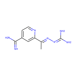 C/C(=N\N=C(N)N)c1cc(C(=N)N)ccn1 ZINC000013832219