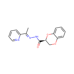 C/C(=N\NC(=O)[C@@H]1COc2ccccc2O1)c1ccccn1 ZINC000005164177