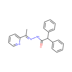 C/C(=N\NC(=O)C(c1ccccc1)c1ccccc1)c1ccccn1 ZINC000013111457