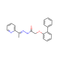 C/C(=N\NC(=O)COc1ccccc1-c1ccccc1)c1ccccn1 ZINC000005164315