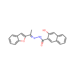 C/C(=N\NC(=O)c1cc2ccccc2cc1O)c1cc2ccccc2o1 ZINC000005782249