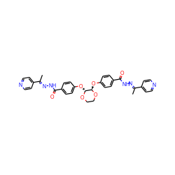 C/C(=N\NC(=O)c1ccc(O[C@H]2OCCO[C@@H]2Oc2ccc(C(=O)N/N=C(\C)c3ccncc3)cc2)cc1)c1ccncc1 ZINC000017595875