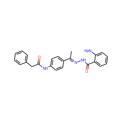 C/C(=N\NC(=O)c1ccccc1N)c1ccc(NC(=O)Cc2ccccc2)cc1 ZINC000015934571