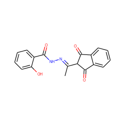 C/C(=N\NC(=O)c1ccccc1O)C1C(=O)c2ccccc2C1=O ZINC000100062898