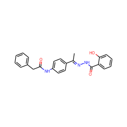 C/C(=N\NC(=O)c1ccccc1O)c1ccc(NC(=O)Cc2ccccc2)cc1 ZINC000015934575