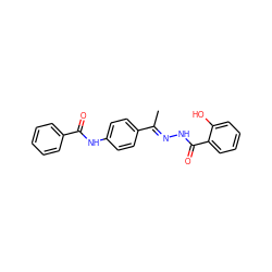 C/C(=N\NC(=O)c1ccccc1O)c1ccc(NC(=O)c2ccccc2)cc1 ZINC000015894581