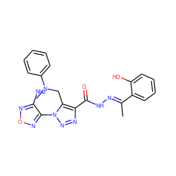 C/C(=N\NC(=O)c1nnn(-c2nonc2N)c1CN(C)c1ccccc1)c1ccccc1O ZINC000095346168