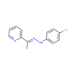 C/C(=N\Nc1ccc(Cl)cc1)c1ccccn1 ZINC000005158662