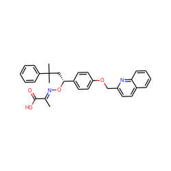 C/C(=N\O[C@H](CC(C)(C)c1ccccc1)c1ccc(OCc2ccc3ccccc3n2)cc1)C(=O)O ZINC000003946219