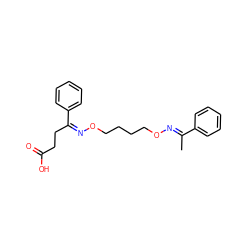 C/C(=N\OCCCCO/N=C(/CCC(=O)O)c1ccccc1)c1ccccc1 ZINC000045338737