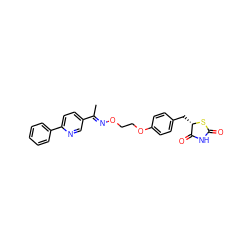 C/C(=N\OCCOc1ccc(C[C@@H]2SC(=O)NC2=O)cc1)c1ccc(-c2ccccc2)nc1 ZINC000003946533