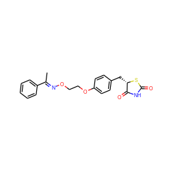 C/C(=N\OCCOc1ccc(C[C@@H]2SC(=O)NC2=O)cc1)c1ccccc1 ZINC000027209919