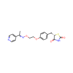 C/C(=N\OCCOc1ccc(C[C@@H]2SC(=O)NC2=O)cc1)c1ccncc1 ZINC000027208829