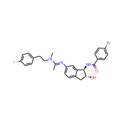 C/C(=N\c1ccc2c(c1)[C@@H](NC(=O)c1ccc(Br)cc1)[C@H](O)C2)N(C)CCc1ccc(F)cc1 ZINC000473083000