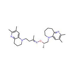 C/C(CCN1CCCc2nc(C)c(C)cc21)=N\O[C@@H](C)CN1CCCCc2nc(C)c(C)cc21 ZINC000003965275