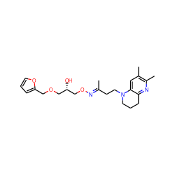 C/C(CCN1CCCc2nc(C)c(C)cc21)=N\OC[C@@H](O)COCc1ccco1 ZINC000007998365