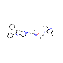 C/C(CCN1CCc2nc(-c3ccccc3)c(-c3ccccc3)cc2C1)=N\O[C@@H](C)CN1CCCCc2nc(C)c(C)cc21 ZINC000038149164