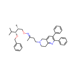 C/C(CCN1CCc2nc(-c3ccccc3)c(-c3ccccc3)cc2C1)=N\OC[C@@H](C)[C@H](OCc1ccccc1)C(C)C ZINC000008035762