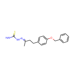 C/C(CCc1ccc(OCc2ccccc2)cc1)=N\NC(N)=S ZINC000299868150