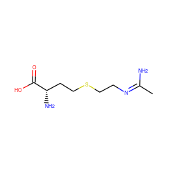 C/C(N)=N/CCSCC[C@H](N)C(=O)O ZINC000002004483