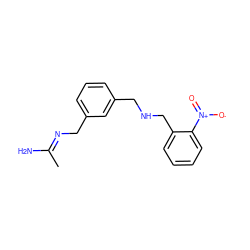 C/C(N)=N\Cc1cccc(CNCc2ccccc2[N+](=O)[O-])c1 ZINC000198908583