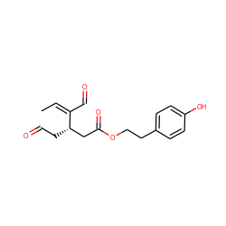 C/C=C(/C=O)[C@@H](CC=O)CC(=O)OCCc1ccc(O)cc1 ZINC000095556229