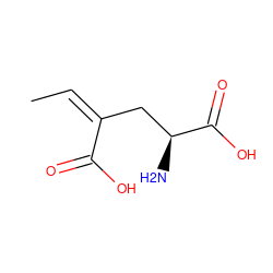 C/C=C(/C[C@H](N)C(=O)O)C(=O)O ZINC000013351951