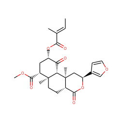 C/C=C(\C)C(=O)O[C@H]1C[C@@H](C(=O)OC)[C@]2(C)CC[C@H]3C(=O)O[C@H](c4ccoc4)C[C@]3(C)[C@H]2C1=O ZINC000299826803