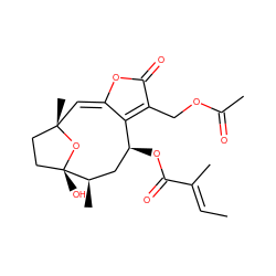 C/C=C(\C)C(=O)O[C@H]1C[C@@H](C)[C@]2(O)CC[C@](C)(/C=C3/OC(=O)C(COC(C)=O)=C31)O2 ZINC000084727651