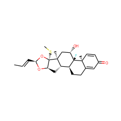 C/C=C/[C@@H]1O[C@@H]2C[C@H]3[C@@H]4CCC5=CC(=O)C=C[C@]5(C)[C@@]4(F)[C@@H](O)C[C@]3(C)[C@]2(SC)O1 ZINC000003916260