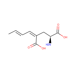 C/C=C/C=C(/C[C@H](N)C(=O)O)C(=O)O ZINC000029487739