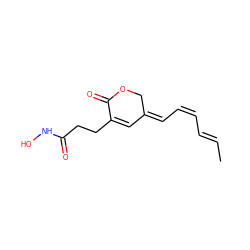 C/C=C/C=C\C=C1\C=C(CCC(=O)NO)C(=O)OC1 ZINC000028978923