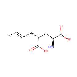 C/C=C/C[C@H](C[C@H](N)C(=O)O)C(=O)O ZINC000013808467