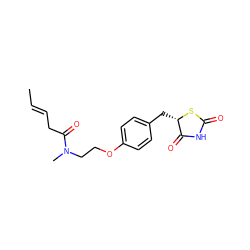 C/C=C/CC(=O)N(C)CCOc1ccc(C[C@@H]2SC(=O)NC2=O)cc1 ZINC000026500204